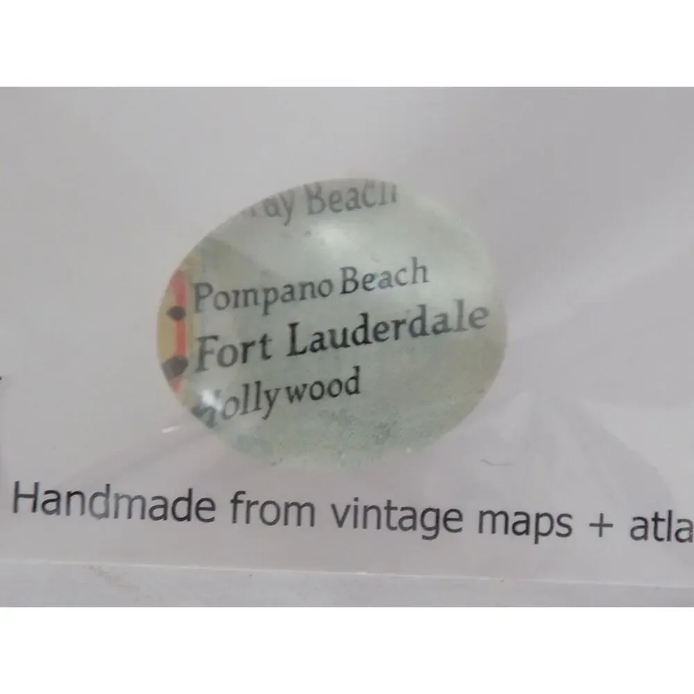 Map magnets vintage maps Florida cities NEW